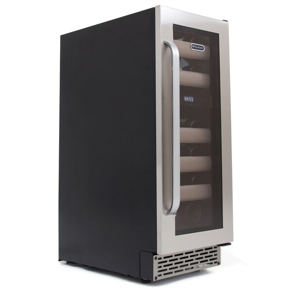 Whynter Seamless Stainless Steel Door Dual Zone Built-in Wine Refrigerator - BWR-171DS