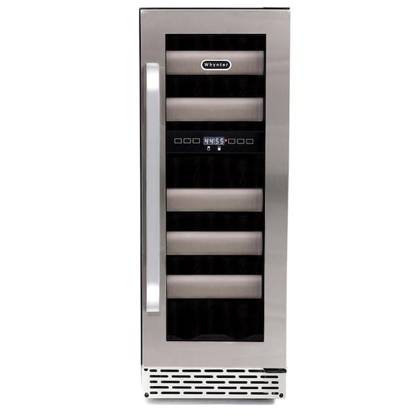 Whynter Seamless Stainless Steel Door Dual Zone Built-in Wine Refrigerator - BWR-171DS