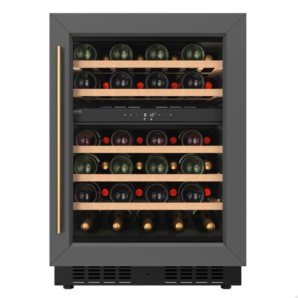 Koolmore Reserve 24 in. Under-Counter Panel Ready Dual Zone Built-in Wine Cooler with 45 Bottle Cap - KM-CW46DZ-WPR