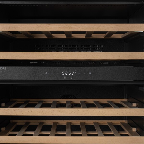Koolmore Reserve 24 in. Under-Counter Panel Ready Dual Zone Built-in Wine Cooler with 45 Bottle Cap - KM-CW46DZ-WPR