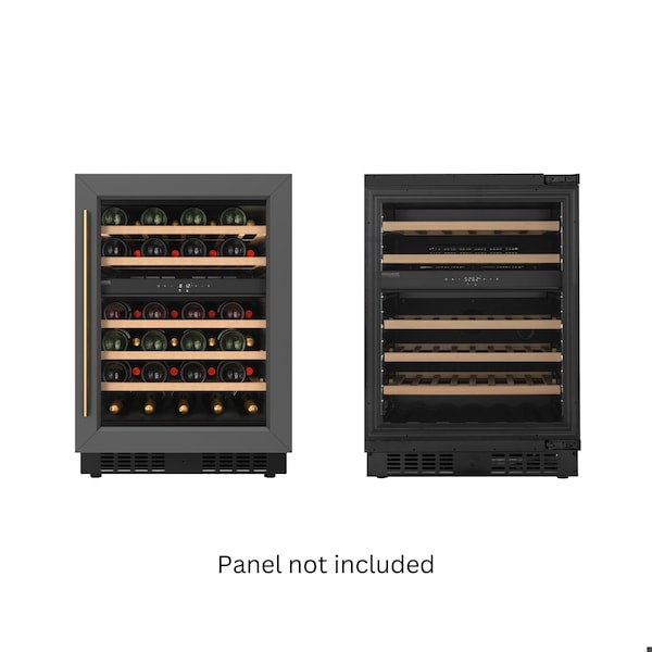 Koolmore Reserve 24 in. Under-Counter Panel Ready Dual Zone Built-in Wine Cooler with 45 Bottle Cap - KM-CW46DZ-WPR