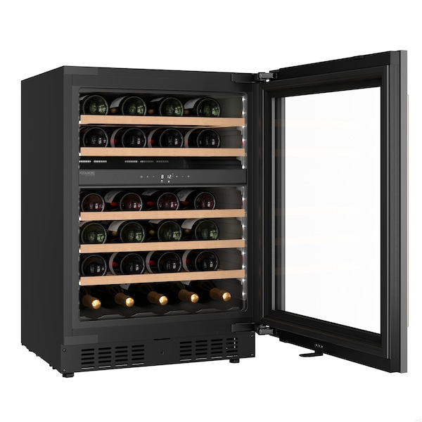 Koolmore Reserve 24 in. Under-Counter Panel Ready Dual Zone Built-in Wine Cooler with 45 Bottle Cap - KM-CW46DZ-WPR
