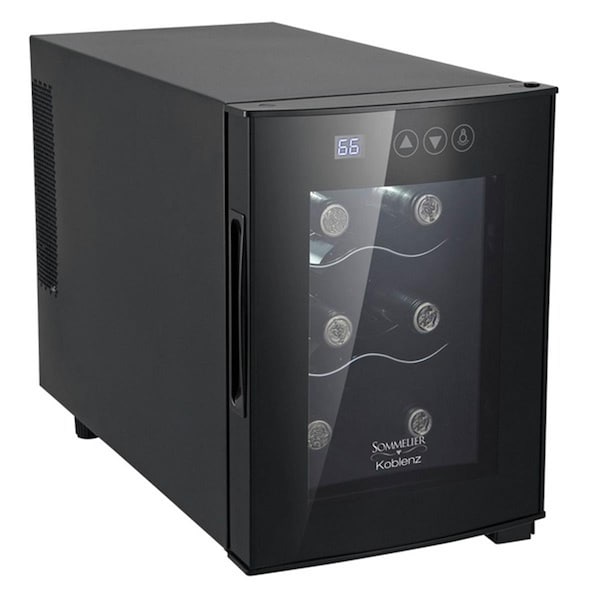 Menu 6 Bottle Wine Cooler, Black - ME2633056