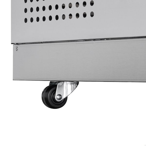 Koolmore 60 in. Commercial Refrigerated Prep Station Cold Table, Refrigerator with 12 Pan Storage - KM-RBT-60C