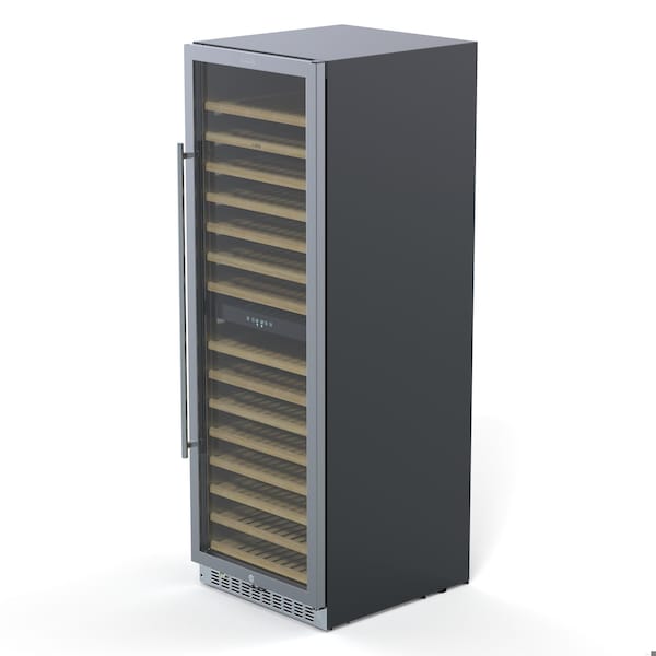 Koolmore 23 in. Dual Zone, Full Glass Door Wine Cooler Refrigerator, Freestanding or Built-In Unit, 15 cu ft. - KM-CW155DZ-SS