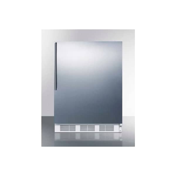Summit Appliance Div. Summit-ADA Compliant Built-In Undercounter Refrigerator-Freezer, 5.1 Cu. Ft, 24"W - CT661WBISSHVADA