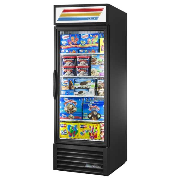 True Refrigerator and Freezer - GDM-23F-HC-TSL01-BLACK