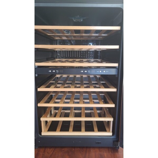 Premium 21 top / 24 lower Wine Cooler Refrigerator w/Dual temperature zones to chill both red and white - PWC456MS