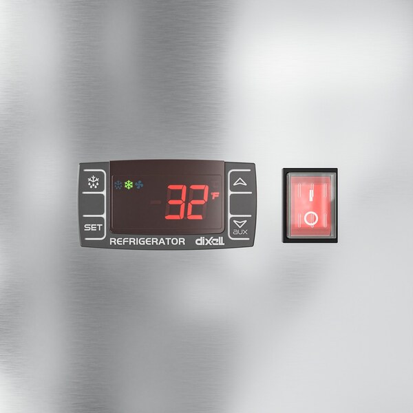Koolmore 54 in. Commercial Stainless Steel Solid Half Door Reach-In Refrigerator 47 cu. ft. - RIR-2D-SSHD