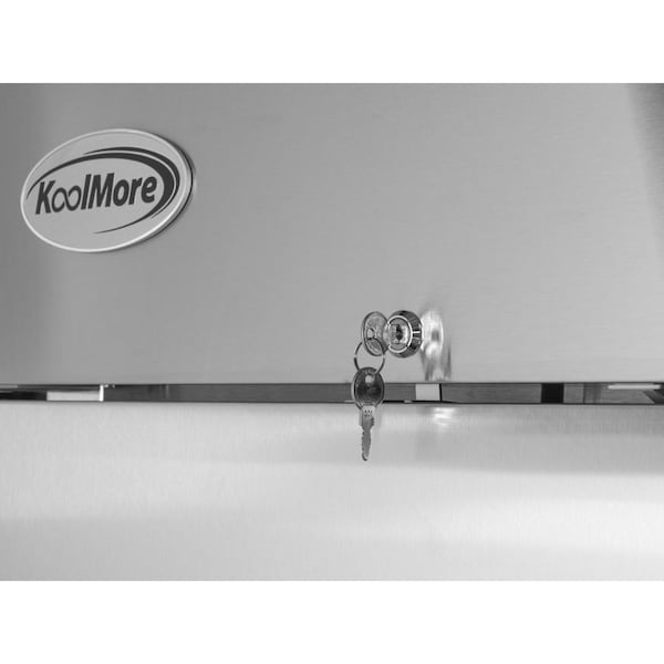 Koolmore 29 in. One Door Commercial Reach-in Refrigerator, 23 cu. ft. in Stainless-Steel RIR-1D-SS - RIR-1D-SS