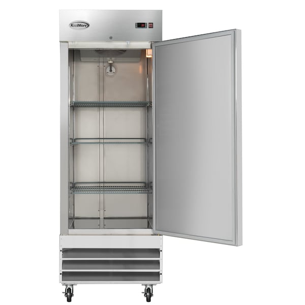 Koolmore 29 in. One Door Commercial Reach-in Refrigerator, 23 cu. ft. in Stainless-Steel RIR-1D-SS - RIR-1D-SS
