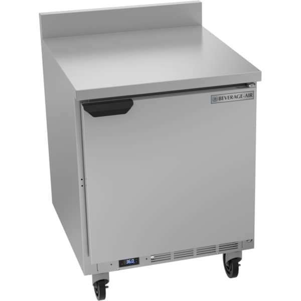Beverage-Air Refrigerator, Work Top Style, 27" W, 6.13 cu. Ft., 115 V - WTR27AHC