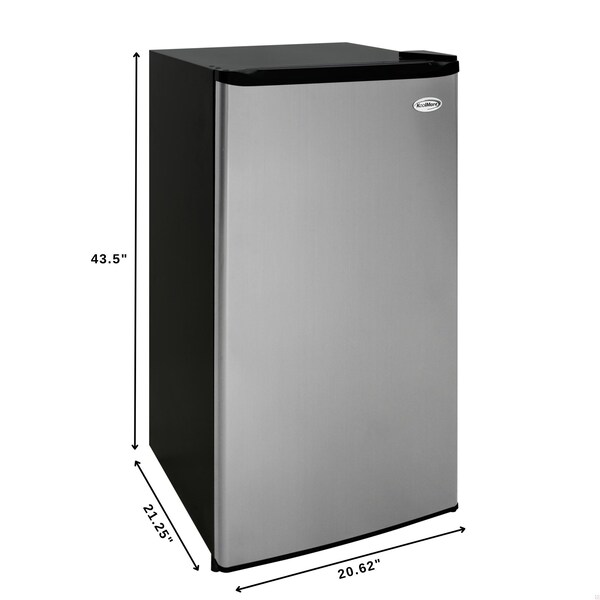 Koolmore 21 in. Convertible Refrigerator/Freezer 4.2 cu. ft. in Silver KM-RUF-42C - KM-RUF-42C