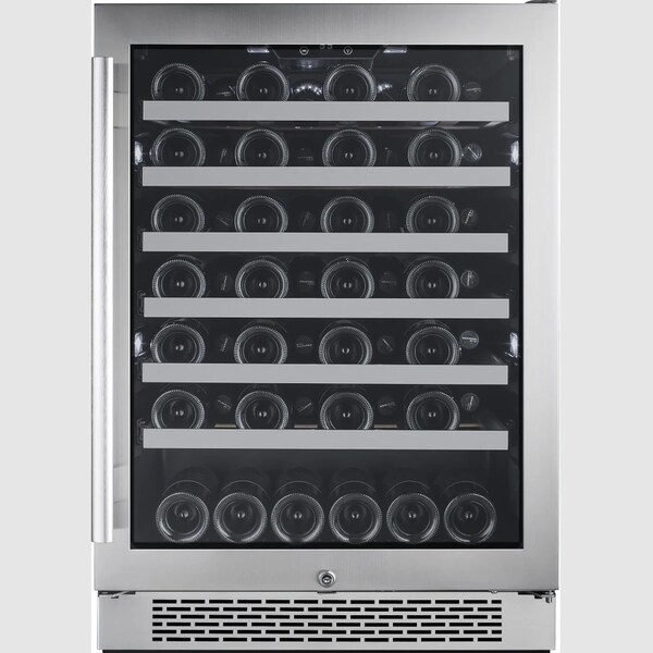 Avallon 24 Inch Wide 53 Bottle Capacity Single Zone Wine Cooler with Right Swing Door - AWC242SZRH