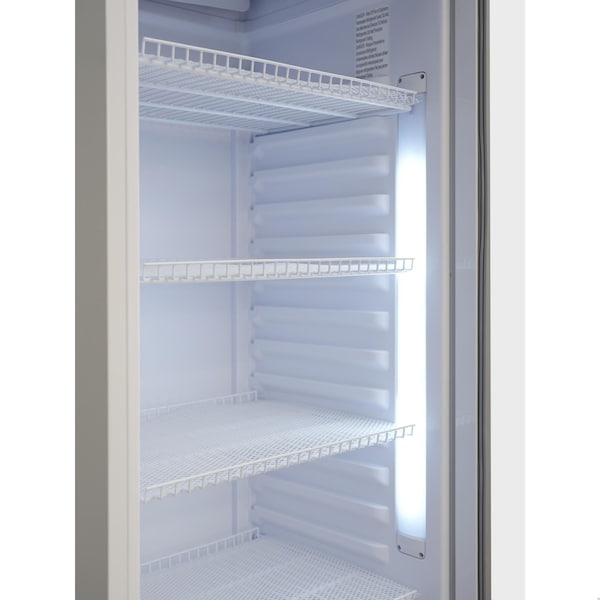 Koolmore 24 in. One-Door Commercial Merchandiser Refrigerator in White, 12 Cu. Ft. KM-MDR-1GD-12CWH - KM-MDR-1GD-12CWH