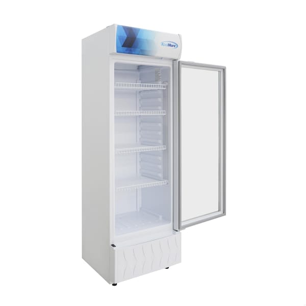 Koolmore 22 in. One-Door Commercial Merchandiser Refrigerator in White, 9 Cu. Ft. KM-MDR-9CPWH - KM-MDR-9CPWH