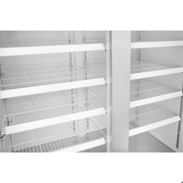 Koolmore 54 in. Commercial Two Glass Door Convertible Reach-In Refrigerator/Freezer with 49 Cu. Ft. Capacity - KM-RIC-2DGD