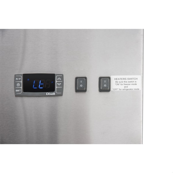 Koolmore 27 in. Commercial One Glass Door Convertible Reach-In Refrigerator/Freezer with 23 Cu. Ft. Capacity - KM-RIC-1DGD