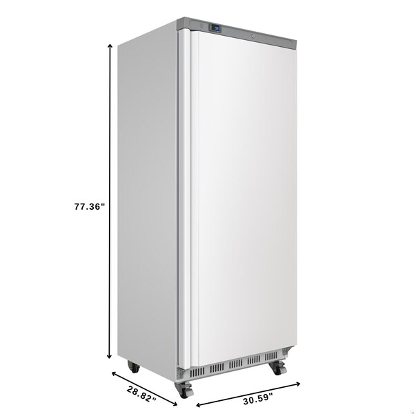 Koolmore 28 in. Commercial One Door Convertible Reach-In Refrigerator/Freezer with 25 Cu. Ft. Capacity White - KM-RIC-1DWH