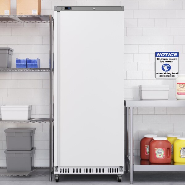 Koolmore 28 in. Commercial One Door Convertible Reach-In Refrigerator/Freezer with 25 Cu. Ft. Capacity White - KM-RIC-1DWH