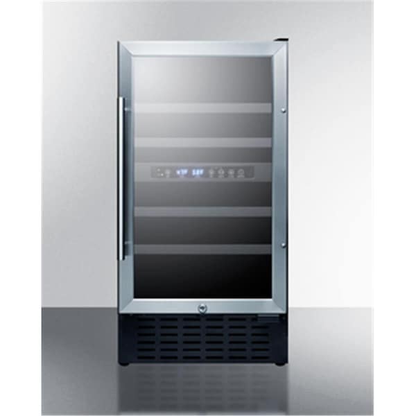 Sharptools 18 in. Undercounter Dual-Zone Wine Cellar with 28 Bottle Capacity, Black - SH3195683