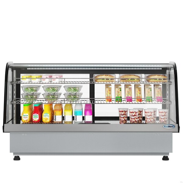 Koolmore 48 in. Drop-In Countertop Display Refrigerator in Black - DICDC-202-BK
