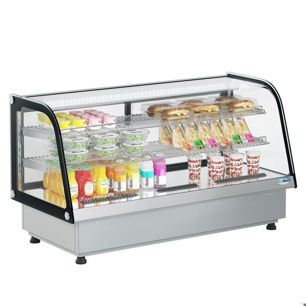 Koolmore 48 in. Drop-In Countertop Display Refrigerator in Black - DICDC-202-BK