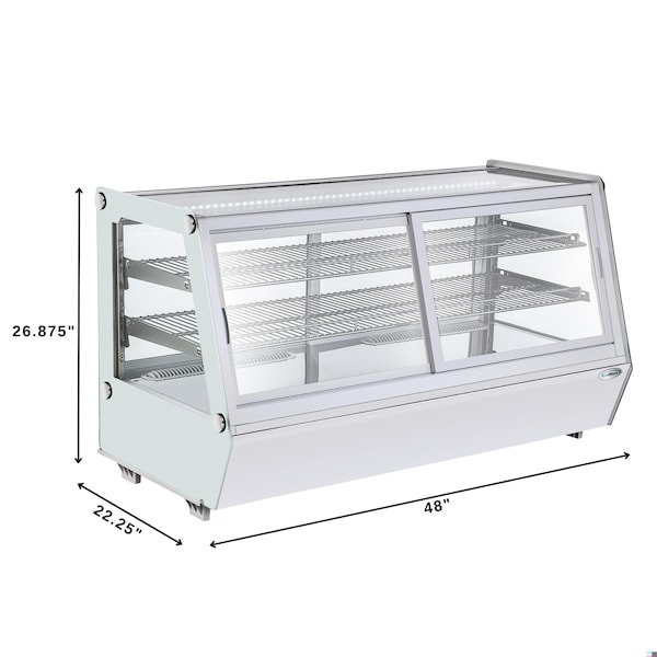 Koolmore 48 in. Self-Service Countertop Display Refrigerator in White - CDC-250-WH