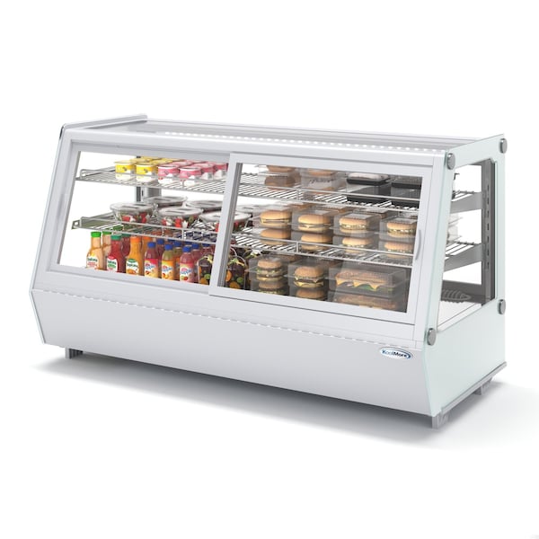 Koolmore 48 in. Self-Service Countertop Display Refrigerator in White - CDC-250-WH
