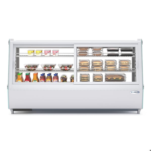 Koolmore 48 in. Self-Service Countertop Display Refrigerator in White - CDC-250-WH