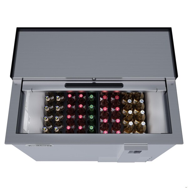 Koolmore 36 in. Commercial Bottle Cooler in Stainless-Steel with Built-In Opener, ETL Listed, 9 cu. ft. - KM-BOC36-SS