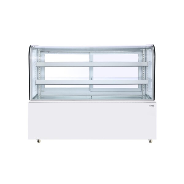 Koolmore 60 in. Refrigerated Bakery Display Case, 17.6 cu. ft. in White - KM-CDHF-17C-WH
