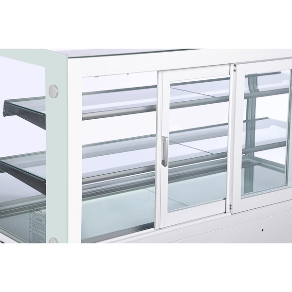 Koolmore 60 in. Refrigerated Bakery Display Case, 17.6 cu. ft. in White - KM-CDHF-17C-WH