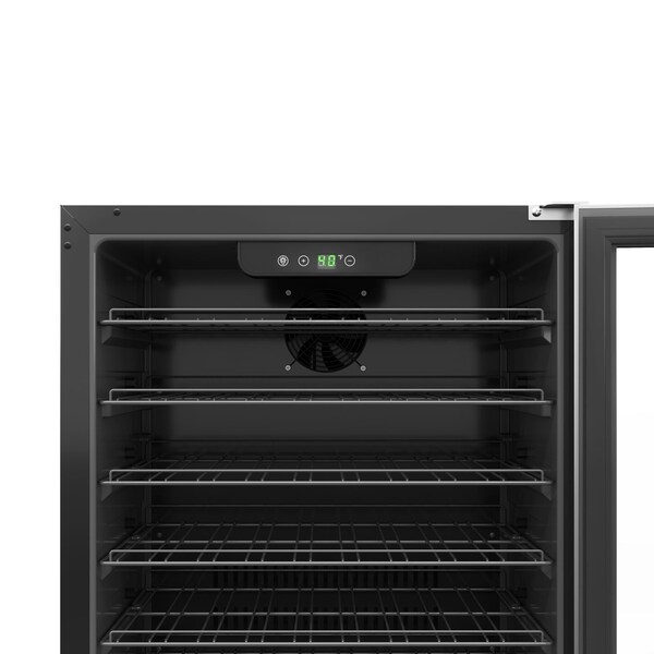 Koolmore 23.4 in. Stainless Steel, Glass-Door Built-In Refrigerator and Beverage Cooler 5 Cu. ft. - KM-BIR5C-GD