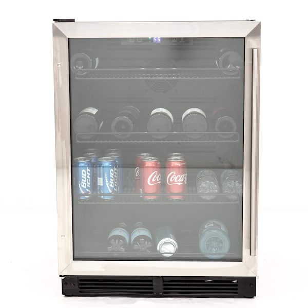 Avanti Avanti 133 Can Beverage Center, Stainless Steel with Black Cabinet - BVB52T4S
