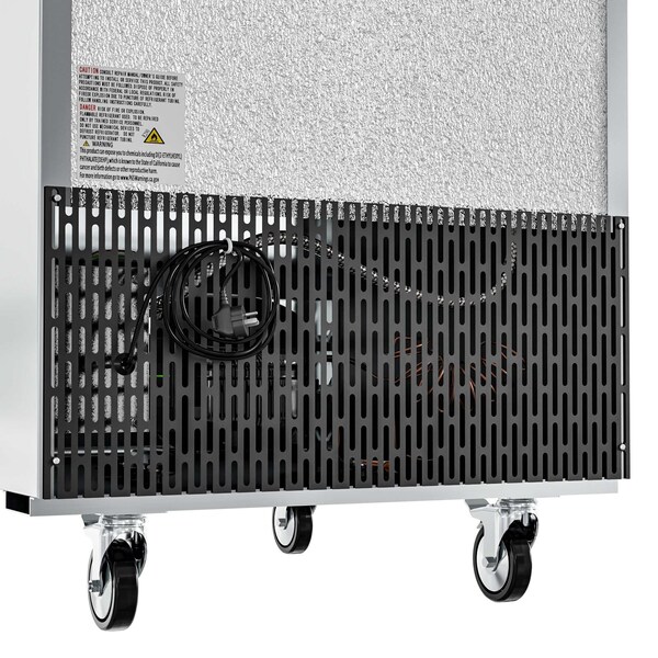 Koolmore 29 in. Commercial Stainless Steel Solid Half Door Reach-In Refrigerator, 23 cu. ft. - RIR-1D-SSHD