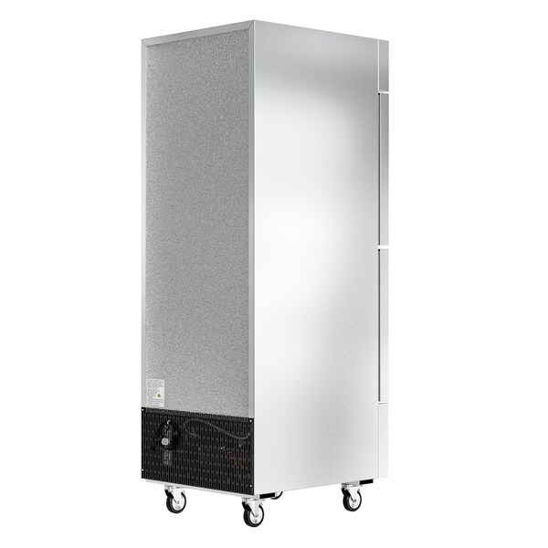 Koolmore 29 in. Commercial Stainless Steel Solid Half Door Reach-In Refrigerator, 23 cu. ft. - RIR-1D-SSHD