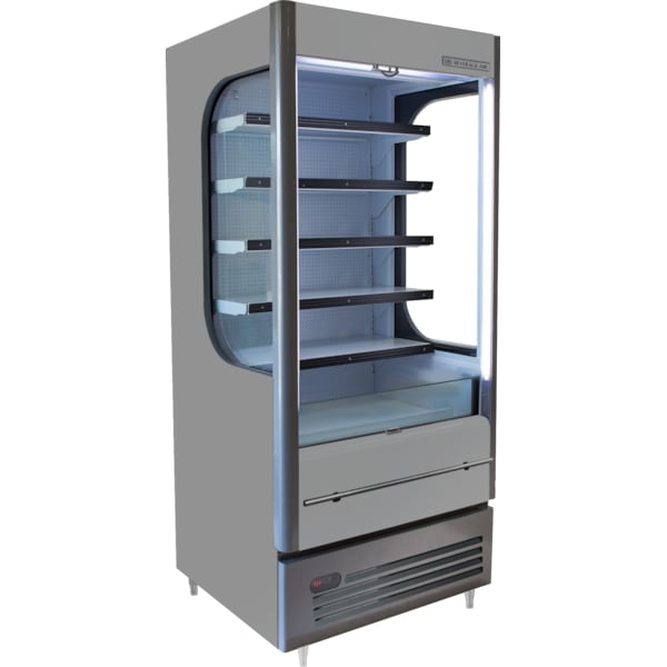 Beverage-Air Open Air Merchandiser, 15.45 Cu. Ft., Gray - VMHC-12-1-G