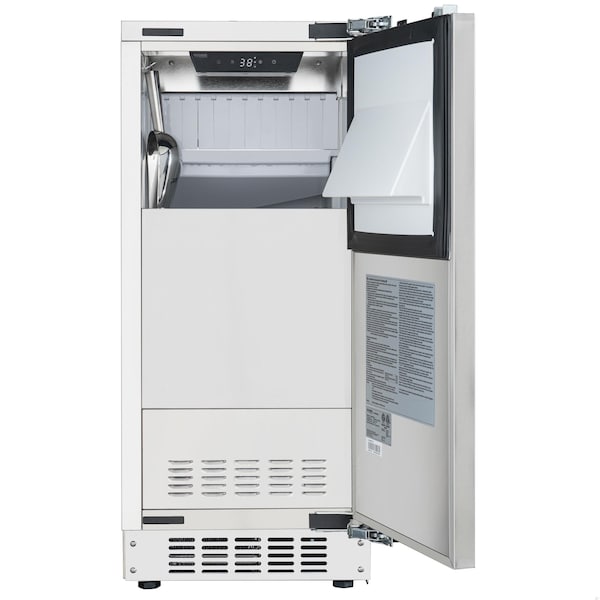 Koolmore Reserve 15 in. Residential Panel Ready Ice Maker 57 lbs/24hr in Stainless-Steel - KM-BIM57-PR