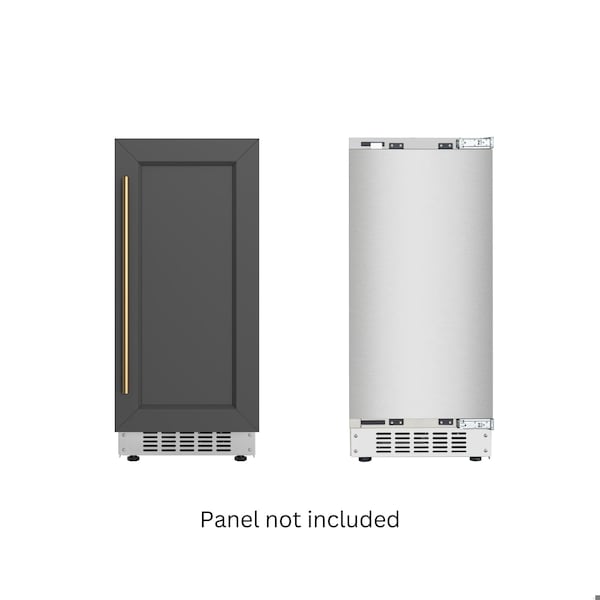 Koolmore Reserve 15 in. Residential Panel Ready Ice Maker 57 lbs/24hr in Stainless-Steel - KM-BIM57-PR