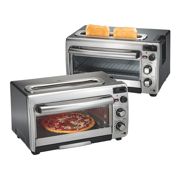 Hamilton Beach Hamilton Beach Metal Black/Silver 2 slot Toaster Oven 12 in. H X 17.8 in. W X 10.2 in. D - 31156