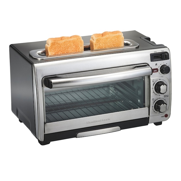 Hamilton Beach Hamilton Beach Metal Black/Silver 2 slot Toaster Oven 12 in. H X 17.8 in. W X 10.2 in. D - 31156