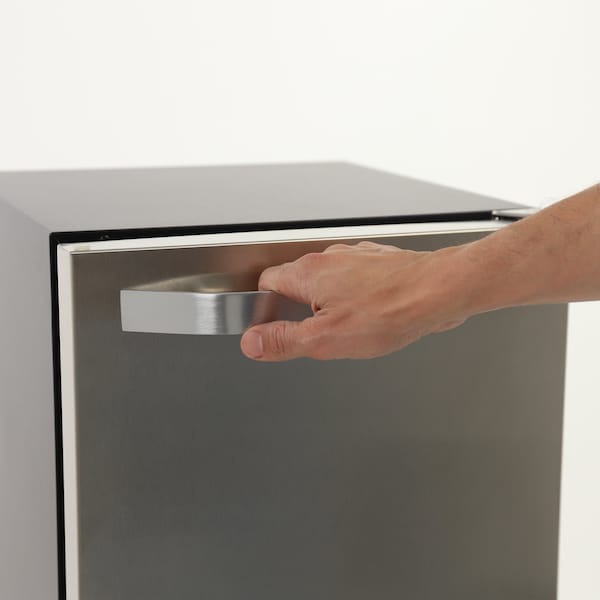 Maxx Ice Shallow Depth Indoor Built-In Undercounter Ice Maker, 15 in., 25 lbs, Crescent Cubes, Stainless Steel - MIM25C
