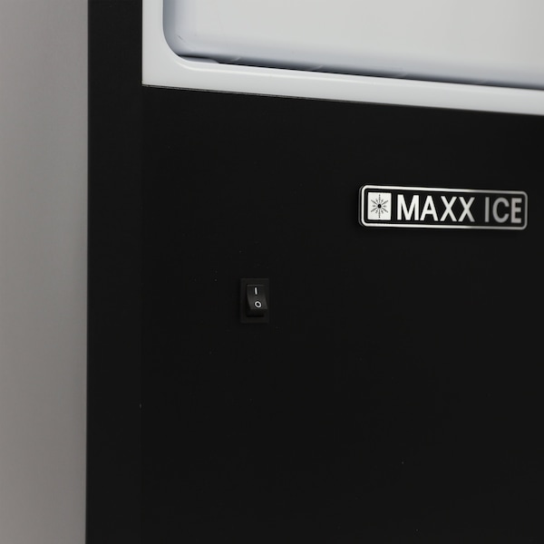 Maxx Ice Shallow Depth Indoor Built-In Undercounter Ice Maker, 15 in., 25 lbs, Crescent Cubes, Stainless Steel - MIM25C