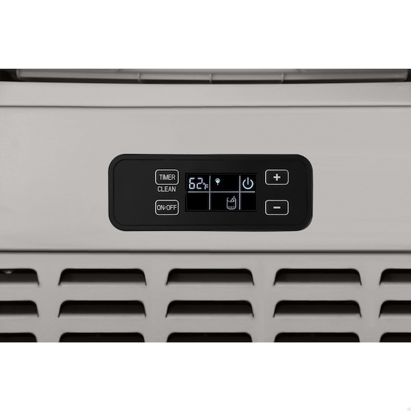 Koolmore 15 in. Built-in Residential Pearl Ice Nugget Maker, 66lb /day with Drain Pump in Stainless-Steel - KM-BIM66-NSS