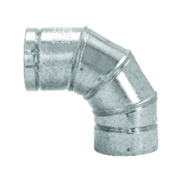 Selkirk Selkirk 3 in. D X 3 in. D Adjustable 90 deg Aluminum Stove Pipe Elbow - 183230