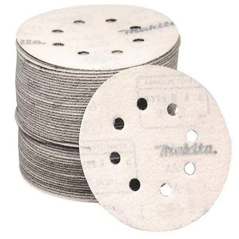 Makita 5 in. #80-Grit Hook and Loop (paquete de 50) para lijadora orbital - 794519-6-50