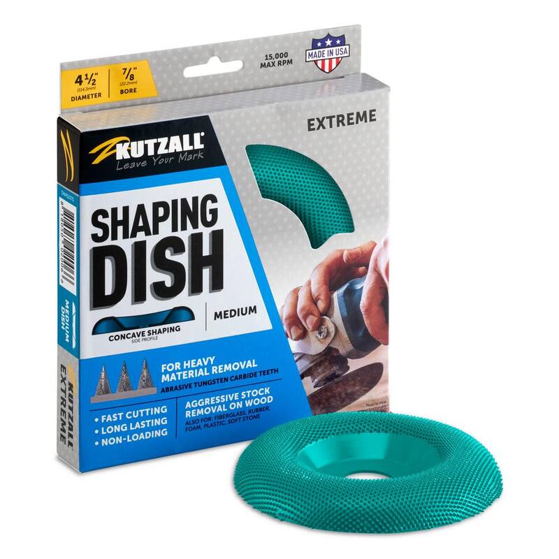 KUTZALL 4-1 2 in. 7 8 in. Agujero, Plato de Moldeado Extremo - Dientes de Carburo de Tungsteno, Mediano - DW412X70