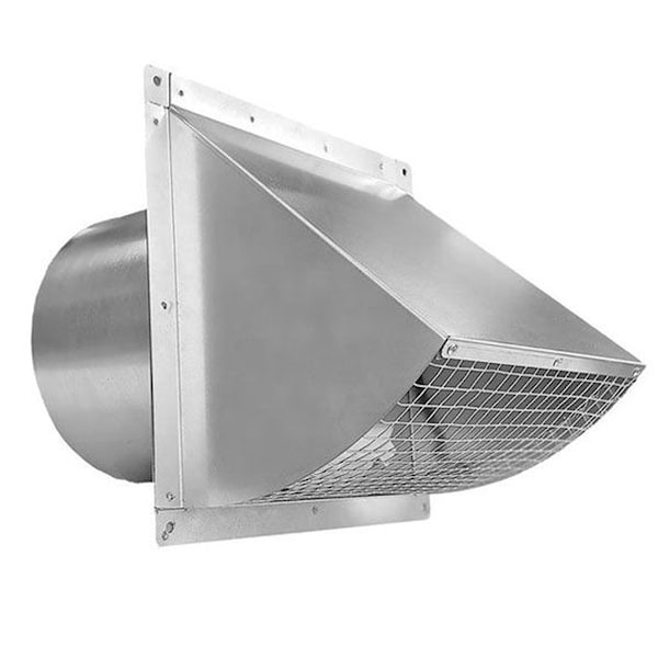 Victory 6-Inch Round Duct Wall Cap, Galvanized Steel - 6WC
