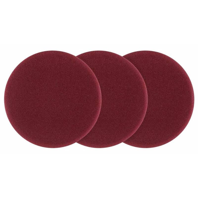 Set de almohadillas para pulir de doble acción de espuma de 5 pulgadas de RYOBI (3 piezas) - A38DA303
